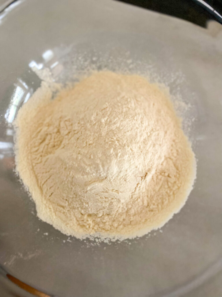 Kamut® flour in a glass bowl